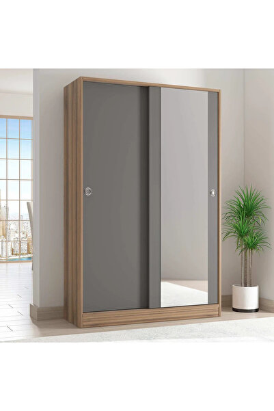 Abre VM-300 CEVİZ ANTRASİT GRİ VESTİYER PORTMANTO