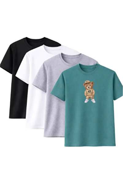 CLAYES Unisex supradimensionat tricou NYC Teddy Bear Pachet de cu imprimeu – ...