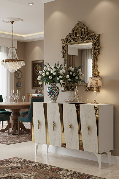 zetuna home KA1213BTG KONSOL, ÇOK AMAÇLI DOLAP, KAHVE KÖŞESİ VE TV SEHPASI BE...