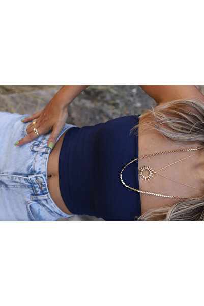 bytugcekaya Navy blue push up strapless crop