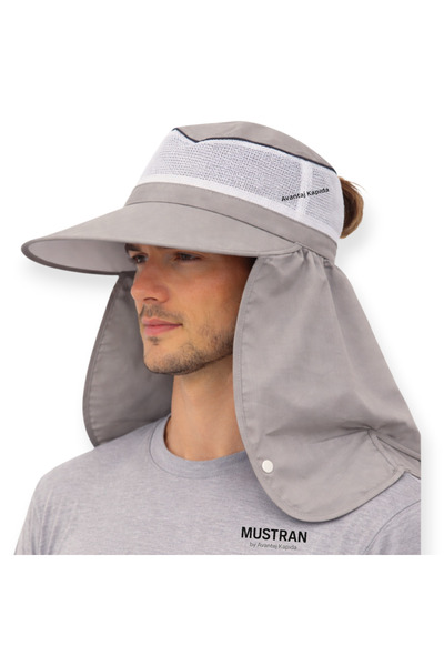 UV Wide Visor Neck Protected Net Hat Field Garden Construction Outdoor Camping Fishing