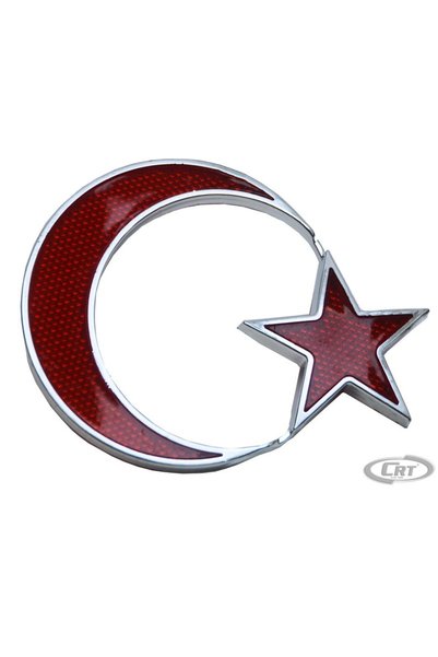 Carub Car Sticker Chrome Flag Model Reflective