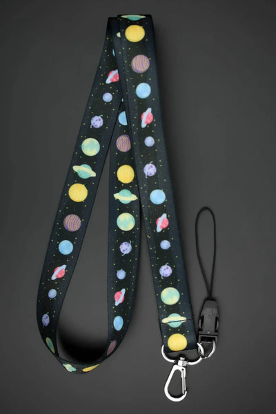 Apptakı Galaksi Uzay Limited Yaka Kartı Aksesuar Boyun İpi Boyun Aski İpi Tel...