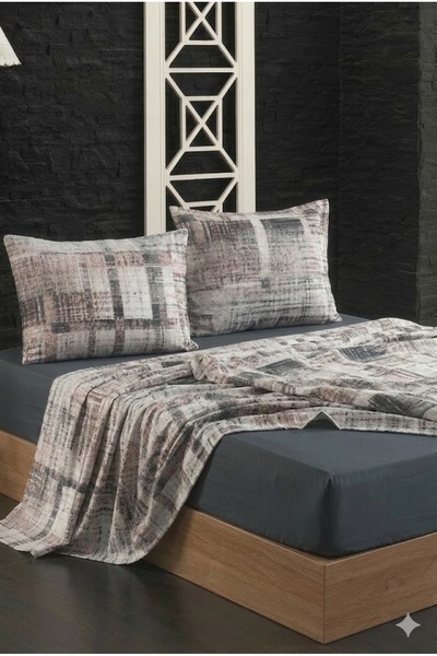 NazeninHome Ranforce bumbac 100% pentru două persoane cearșaf Set de 2 (2 buc...