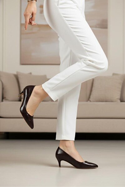 37Numara Large Size Stiletto 41-42-43-44 Brown