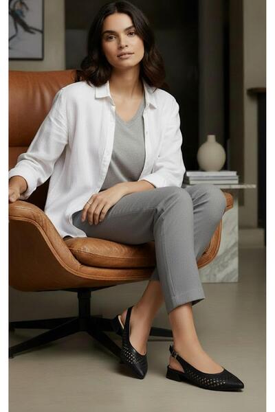 37Numara MĂRIME MARE PANTOF DE FEMEI 41-42-43-44-PIELE NEGRĂ