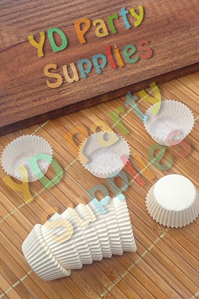 L'Opaline Mini Boy Beyaz Muffin Truff Çikolata Kek Brownie Kalıbı 35x20 Mm Takribi 200 Adet