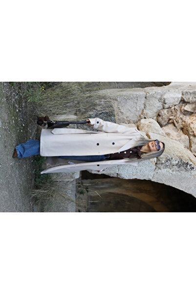 bytugcekaya Παλτό με λεπτομέρεια με κουμπιά με πέτρινη επένδυση