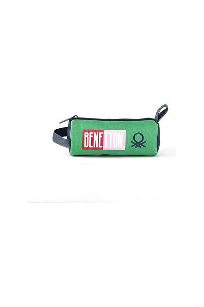 Benetton United Colors of Benetton Single Compartment Green Pencil Bag 03788