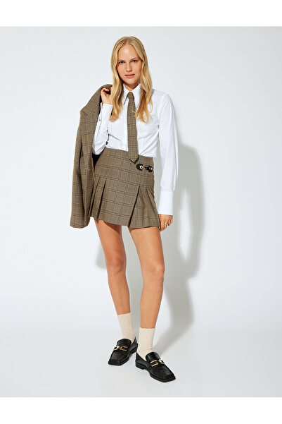 Koton Uzun Kollu Gömlek Manşetleri Geniş İşleme Detaylı