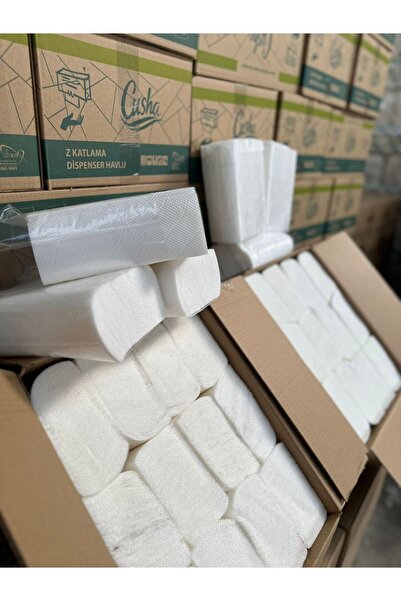 CUSHA EKONOMİK PAKET Z Katlama Dispenser Havlu 12 Paket %100 YERLİ