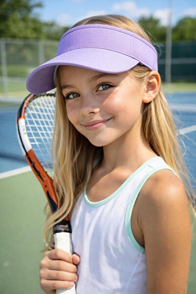 FELLMENS Pălărie pentru fete Tenisci Vizor Lila bumbac piese - 10-18 ani