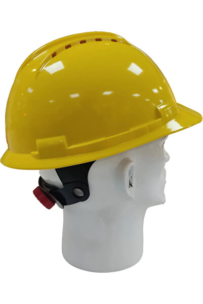 BBU Safety Equipment BBU SP200 T HDPE Çark Ayarlı Tekstil İçlik Baret (Sarı)