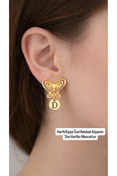 Quality Accessories Harfli Kişiye Özel Füsun Kelebek Küpe – Masumiyet Müzesi ...