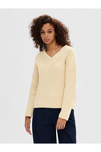 Selected Femme Strickpullover V-Ausschnitt