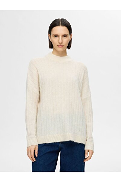 Selected Femme Pullover Loose Fit Wollgemisch