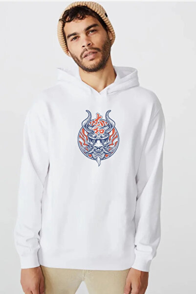 Tshirthane One Piece Anime Yamato maska, bela muška majica sa kapuljačom od 3...