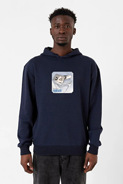 Tshirthane Mornarsko plava muška majica sa kapuljačom - Babymonster Forever 3ip