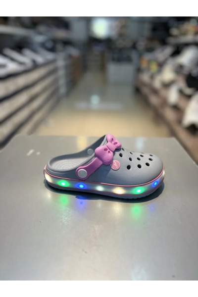 Akınal Bella 31-35 Children's Lighted Slippers with Bow