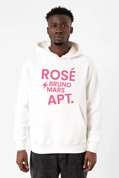 Tshirthane BLACKPINK ROSE BRUNO MARS APT Bela muška majica sa kapuljačom i 3 ...