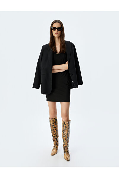 Koton Μίνι φόρεμα με τετράγωνο λαιμό