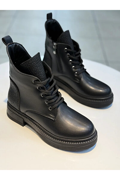 Alphus Hco Lace-up Casual γυναικείες μπότες με φερμουάρ