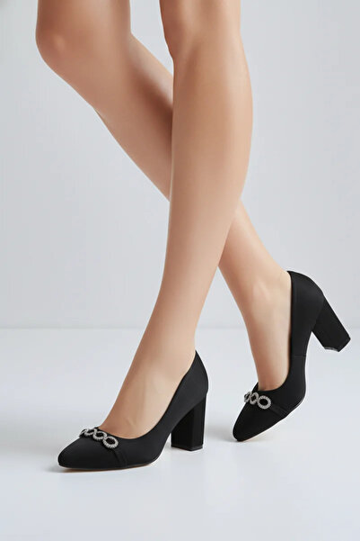 Alphus Γυναικεία κομψά παπούτσια με τακούνι και αγκράφα Vollex