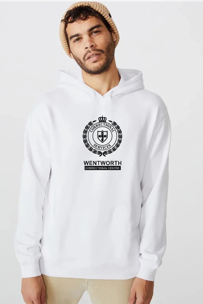 Tshirthane Prison Break Wentworth bela muška majica sa kapuljačom od 3 niti