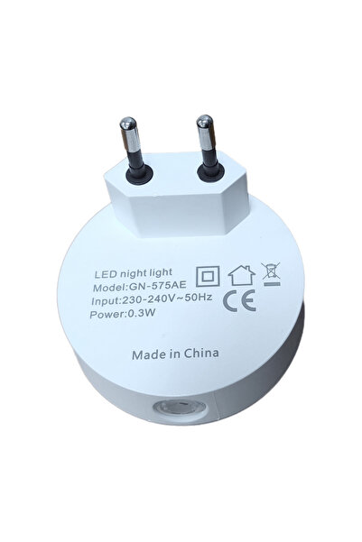 Choice مصباح LED ليلي مزود بمقبس أوروبي (قطعة أو قطعتين) مع مستشعر للتحكم في ...