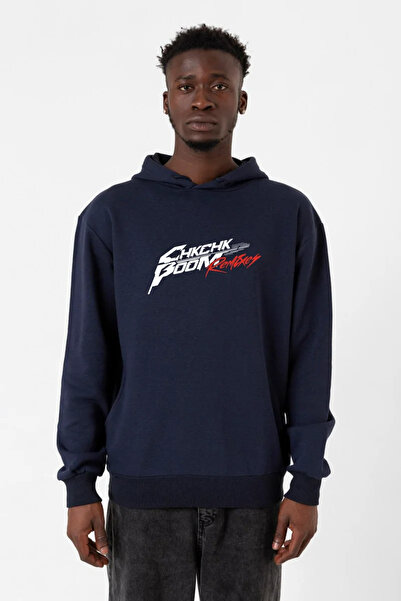 Tshirthane Mornarsko plava muška majica sa kapuljačom Stray Kids Chk Chk Boom...