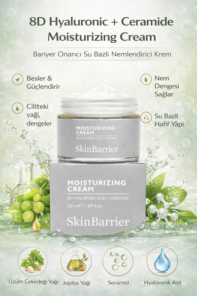 Skinbarrier 8d Hyaluronic Ceramide Moisturizing Cream - Bariyer Onarıcı Su Ba...
