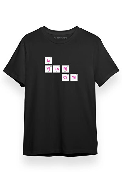 Tshirthane ITZY Periodic Table Black Short sleeve Men's T-shirt