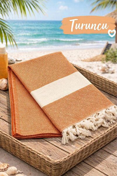 serelya Пляжний рушник, Пестемаль, 100% бавовна, ромбоподібний візерунок, тур...