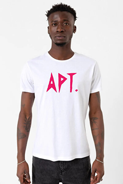 Tshirthane Blackpink Apt bela muška majica sa okruglim izrezom