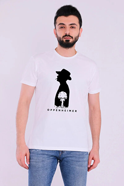 Tshirthane Ojpenhajmer nuklearna bela muška majica kratkih rukava