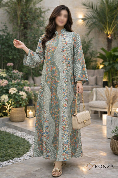 RONZA Women's jalabiya with perforated sequins
