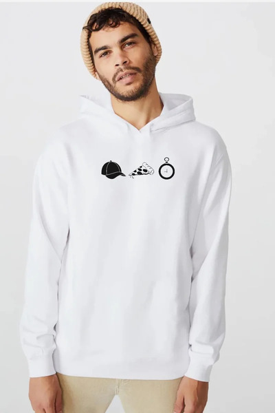 Tshirthane The Walking Dead Glenn Rhee simboli bela muška majica sa kapuljačo...