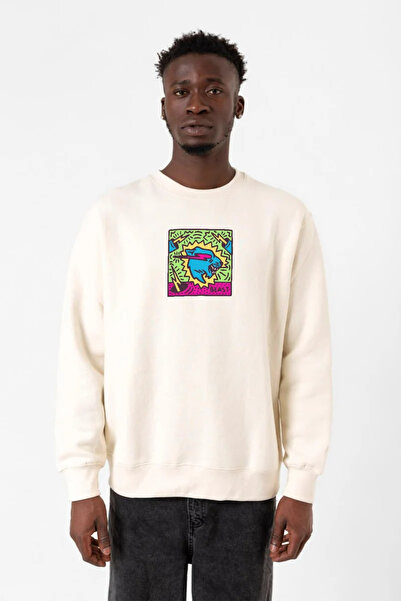 Tshirthane Mr Beast Doodle Ecru muška 2ip majica