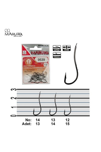 MARUTO 9539 Black Nikel Olta İğnesi - NO-13