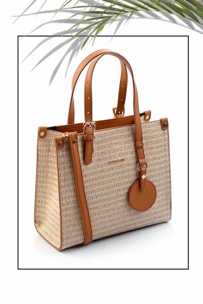 Bambi Bej Camel Kadın Omuz Çantası C06004230628