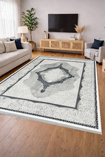 ünalcarpet 4 Metrekare - 6 Metrekare Modern Kalın %100 Akrilik (YÜN) Salon Ot...