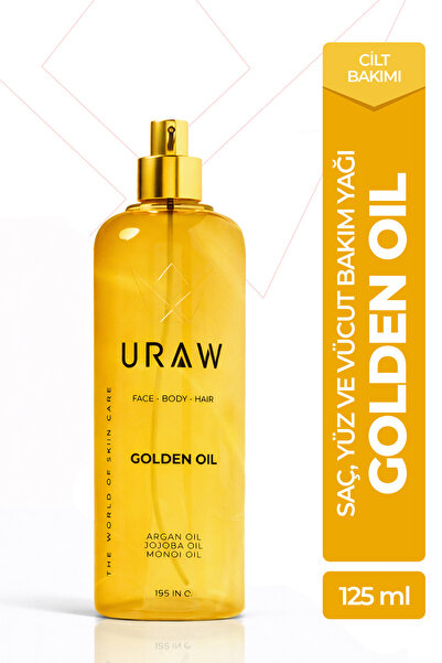 Uraw Golden Oil Bitkisel Yağ Kompleksi Cilt ve Saç İçin Yoğun Nem ve Bakım Yağı
