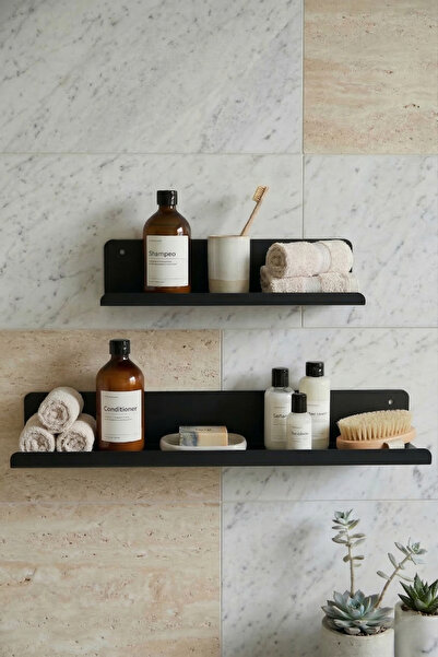 wiesmann Suya Dayanıklı Yapışkanlı Banyo Mutfak Rafı Düzenleyici Duvara Monte...