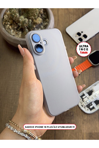 MTL حافظة سيليكون رفيعة جدًا غير لامعة متوافقة مع هاتف iPhone 16 Plus