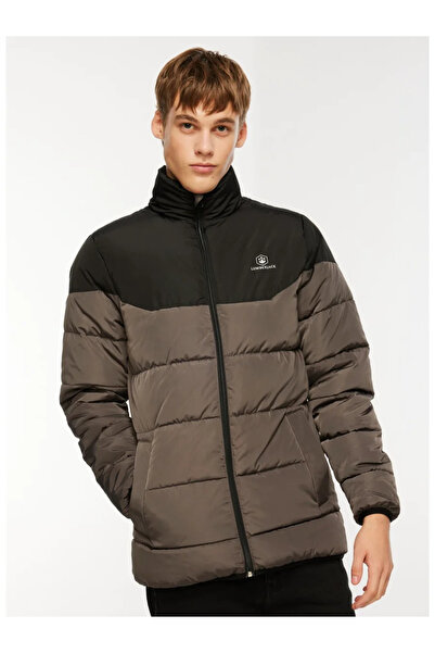 lumberjack M-ADALBERT COLORBLOCK COAT Ανδρικό παλτό ψηλός λαιμός