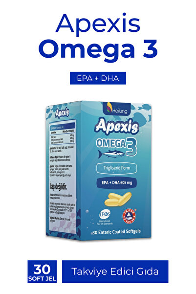 Apexis Omega 3 Softjel Unflavored 30 Capsules