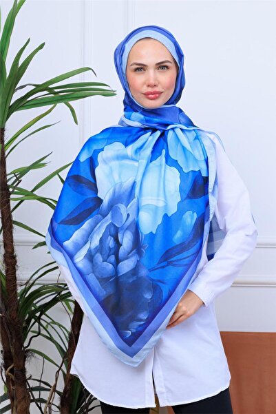 49eyşanipek شال رقمي ناعم بتصميم ألوان مائية حديثة بنقشة زهور