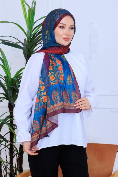 49eyşanipek Modern Desenli Dijital Soft Şal