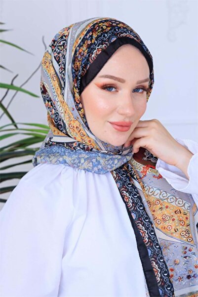 49eyşanipek شال ناعم رقمي من موتيف هارموني منقوش