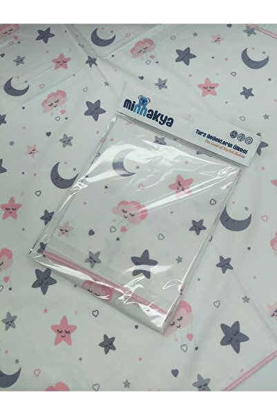 minnakya yeni doğan bebek battaniyesi 80*90 tek katlı çok amaçlı pazen battan...